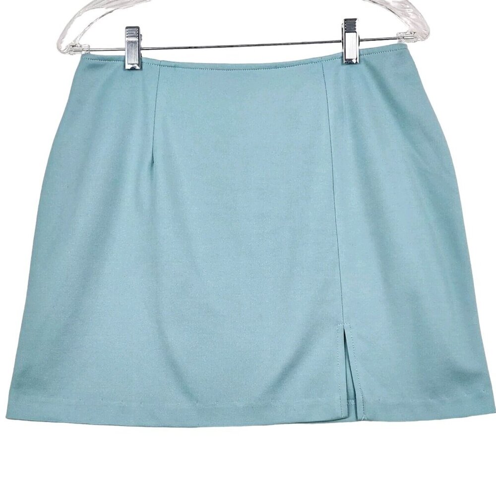 American Outpost Juniors Pencil Skirt Size 11/12 Aqua Blue Career Office USA